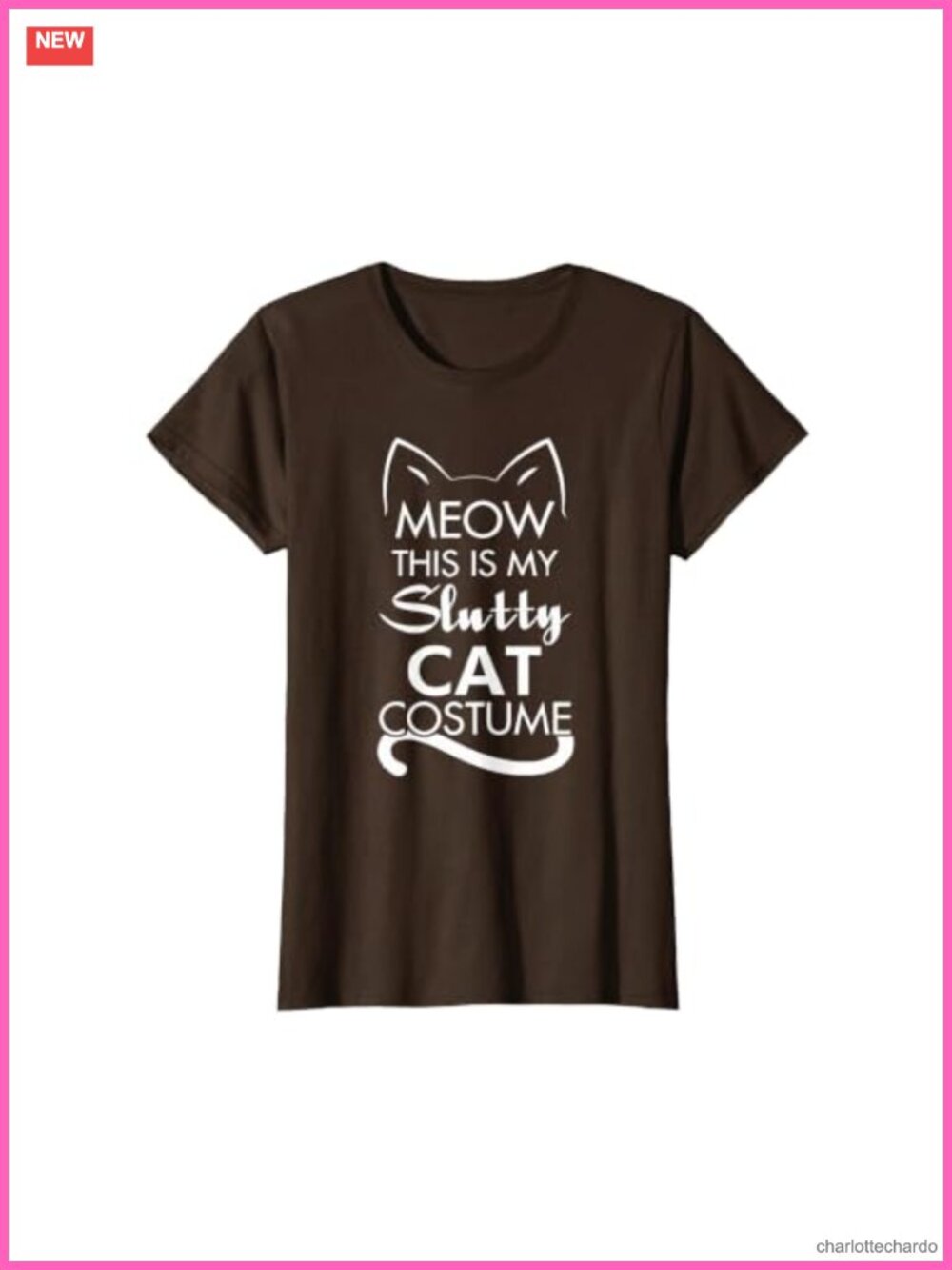 Funny Meow Cat Halloween Costume T-Shirt Women's Tee